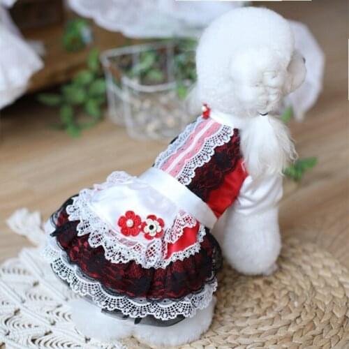 Cat Dog Dress Princess Skirt Doggie Puppy Small Dog Clothes Chihuahua Yorkshire Clothing Pet Wedding Dresses Girl Dog Costumes