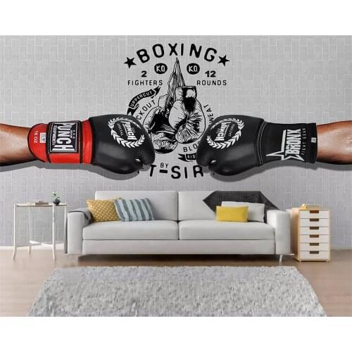 Beibehang Custom fashion decorative painting stereo 3d wallpaper modern sports fitness papel de parede wall papers home decor
