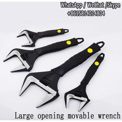 Large opening adjustable wrench short handle bathroom wrench washbasin water faucet shower repair
