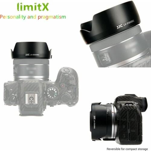 Reversible Flower Lens Hood Compatible for Canon RF 50mm F1.8 STM Lens for EOS R5 R6 Ra R RP C70 Replaces ES-65B Lens Hood