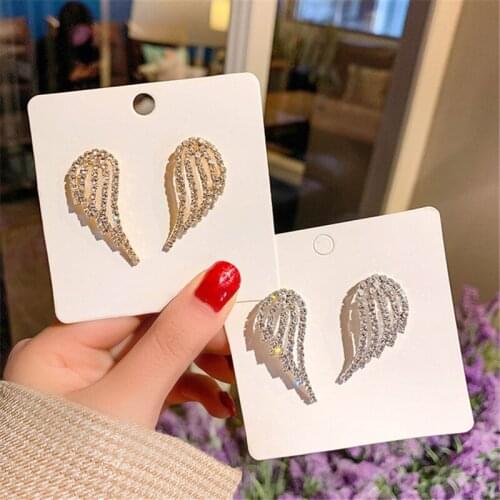 925 Needle Exquisite Wing Style Earrings Rose Gold Color/Silver Tone Fashion Jewelry For Women Statement Jewelry For Gift
