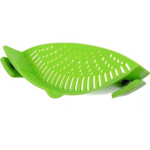 Silicone Pot Colanders Pan Strainer Kitchen Clip On Drainer For Draining Excess Liquid Draining Pasta Vegetable Cookware Tool