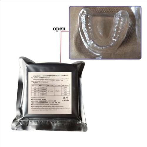 20pcs/bag Dental Material Hard Vacuum Forming Plate Matrix Bands Dental Retainer Slice 2.0mm 1.5mm 1.0mm Dentist Material