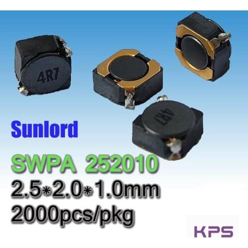 SWPA 252010 Wire Wound SMD Power Inductor Phones 3C 5G AI EMI Tele TV Video Audio Computer Navigation VR AR LED