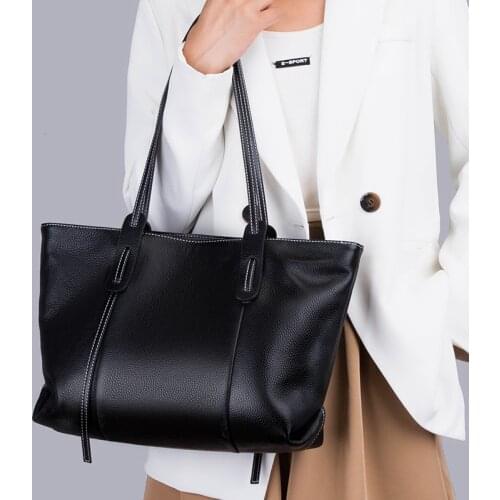 Genuine Leather Women Handbags Womens bag Large Capacity Soft Cowhide Female Shoulder Bags Fashion Luxury Brand Messenger Sac
