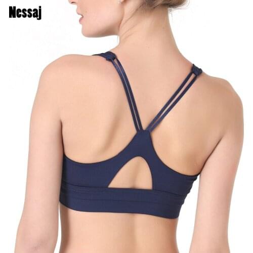 Nessaj Breathable Fitness Women Top Gym Workout Tank Top Sexy Backless Sport Shirt Female Running Sport Top Womens Fitness Vest