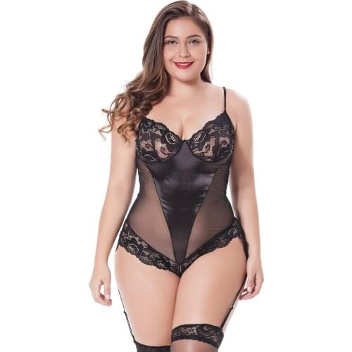 Women Erotic Porn Sexy Lingerie Plus Size S-4XL Tight stretch nightdress Women Teddy Babydoll Underwear Sexy lingerie Costumes