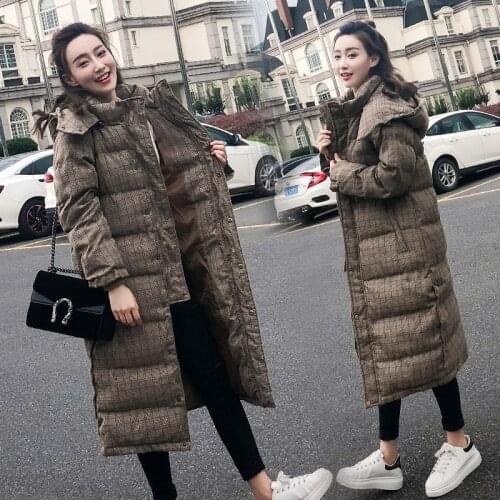 2019 Winter New Cotton Overknee BF Wind Bread Serve Will Code Loose Coat Student Thickening Cotton-padded Clothes Suit-dress