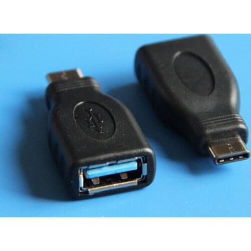 2018 Style 10PCS/LOT USB 3.1 C Male to USB 3.0 A Female Adapter Converter USB Type C Black Free Shipping