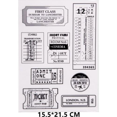 2021 New Numbers English Clear Stamps DIY Scrapbooking Craft Supplies Rubber Silicon Seals Card Album Hobby ink pad Stamping