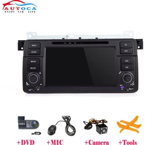 AutoRadio 1 Din Android 10.0Car DVD Player For BMW E46 M3 318/320/325/330/335 Rover 75 Couple Multimedia Navigation BT Wifi SWC