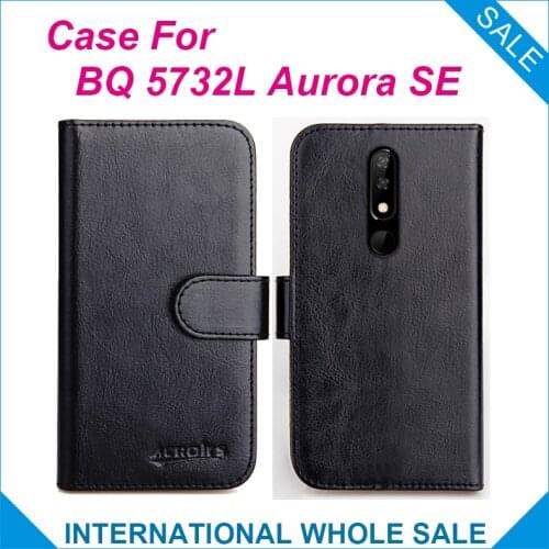 BQ 5732L Aurora SE Case 6 Colors Flip Slots Leather Wallet Cases For BQ 5732L Aurora SE Cover Slots Phone Bag Credit Card