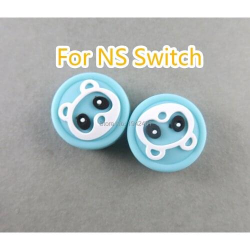 6pcs for Nintendo Switch Lite Joy Con Flower Chrysanthemum Bear Crossing Joystick Thumb Grip Cover Case Analog Stick Caps