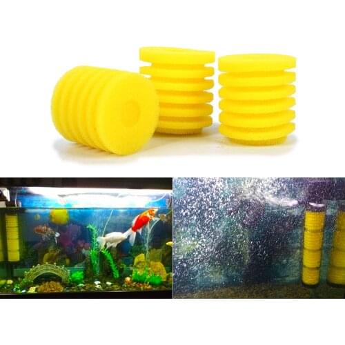 Aquarium Filter Sponge For Air Pump Yellow color Fish Tank Internal Filter Sponge for filter pump water pump aquarium bar pond