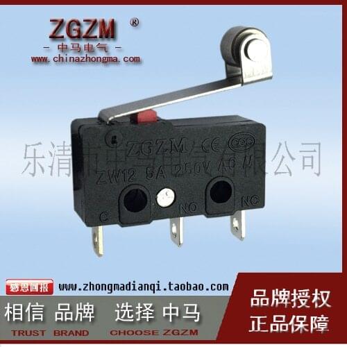 HWEXPRESS 50PCS Fretting Switch ZW10-N SS-5GL2 Type Copper Rolling Wheel 3-5A