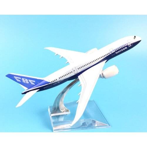 16 CM Biplane B787 Airplanes Plane Model Diecast Aircraft Toys Table Decor Collectible For Airliner Model Kids Christmas Gift