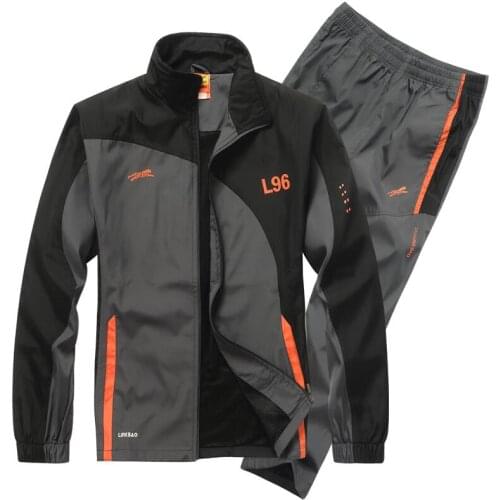 2019 Spring and autumn Basketball Training Tracksuit Men Two Piece Running Sets Jacket+Pants 2PCS Sportswear Sweatsuits Man