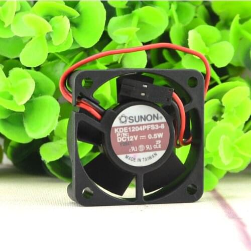 New original KDE1204PFS3-8 12V 0.5W 4CM 4010 40 * 40 * 10 2-wire fan