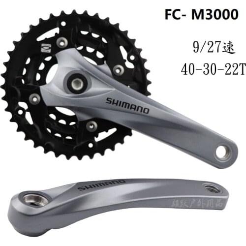 For SHIMANO Origin ACERA FC-M3000 3x9s Crankset Sproccket and NECO 68MM BB 40-30-22T 170mm Bicycle Chainwheel Bicycle Parts