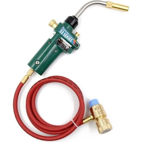 Handheld Safe Hand Propane MAPP Torch Braze Welding Torch 4 levels adjustable flame with 1.5m Hose