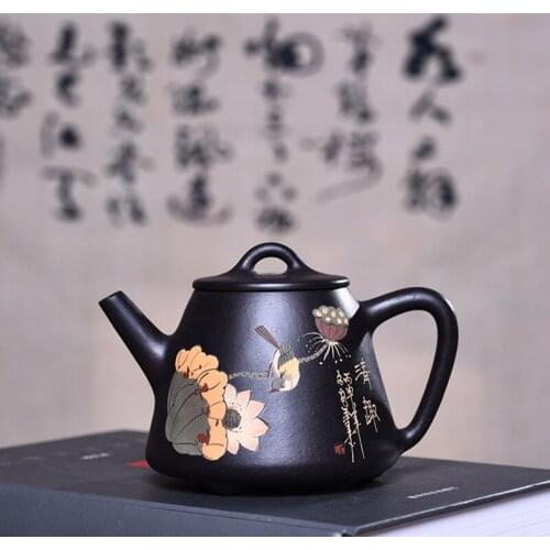 Recommended quality goods by manual undressed ore black mud mud painting kaolinite zhu ladle pot of kung fu tea tea set