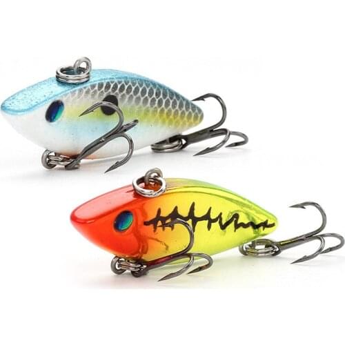 1PCS VIB Fishing Lure 4.5g /4cm Artificial Sinking Vibration Lifelike CrankBait Wobblers Jig Carp Perch Fishing Tackle Hard Bait