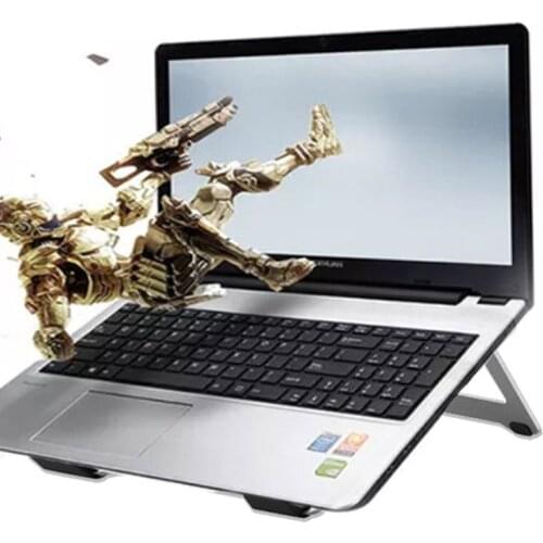Aluminum Alloy Folding Laptop Stand Portable Notebook Computer Cooling Base P9YA