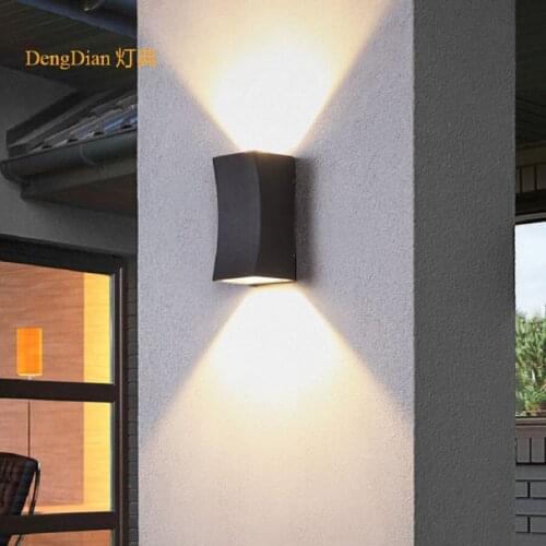 IP65 UP Down Light Outdoor Garden Wall Light Aluminum LED Wall lamp Front Door Light 220-240V for Balcony aisle Corridor 12W
