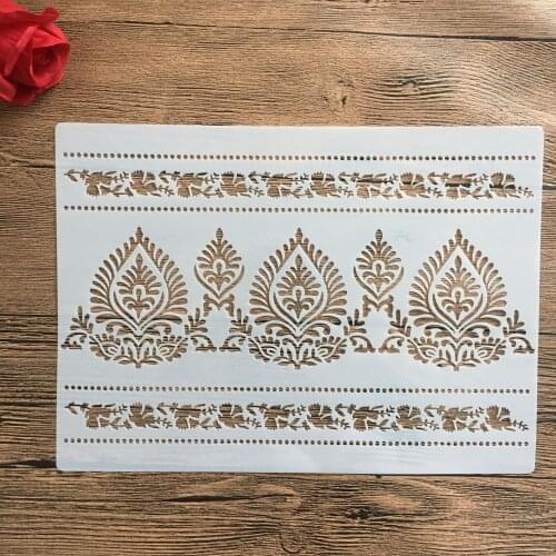 A4 29 *21cm Mandala stencils for diy scrapbooking plastic stencil for cake decorating wall stencil patterns for painting bee
