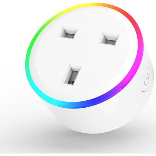 Homeuse Tuya Wifi Remote Control Smartlife RGB Light 13A Smart Wifi Plug UK Socket