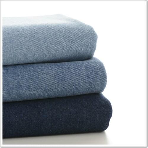 Thickening Blue Cotton Denim Fabric For Jeans DIY Sewing Craft T-shirt Fashion Clothes cotton denim making material 50*140cm