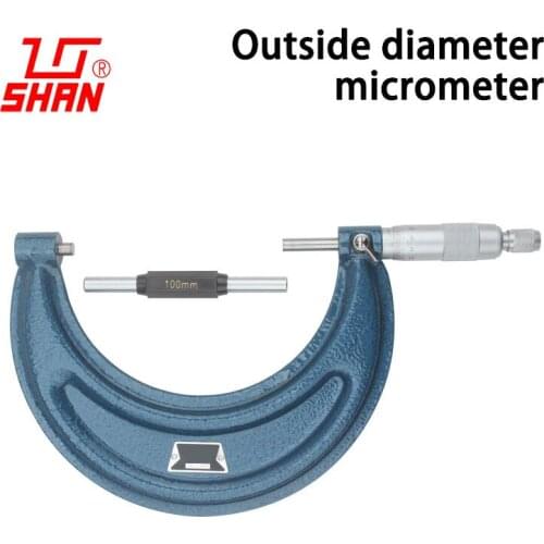 Outer diameter micrometer 100-125 mm Large range 0.01 spiral micrometer instrument caliper centimeter outside micrometers