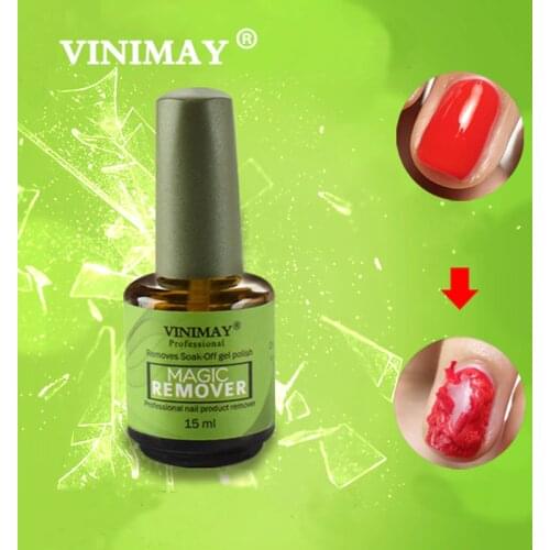 VINIMAY 15ML Nail Gel/Polish Remover Magic Remover Healthy Fast Within