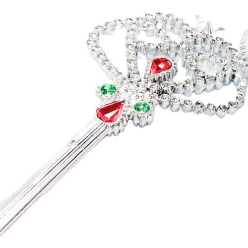 1-2 15.5Inch 39cm Girls Kid Wand Crown Princess Predent Birthday Wedding Bridal Party Favors Pinata Bag Filler Carnival Toy Game