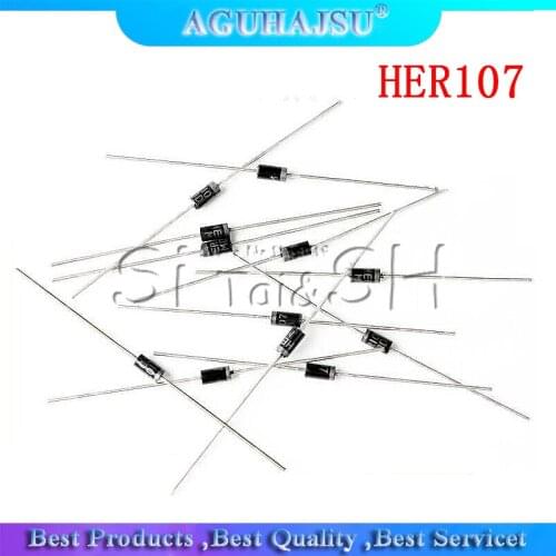 100PCS Rectifier Diode 1A 800 V DO-41 HER107