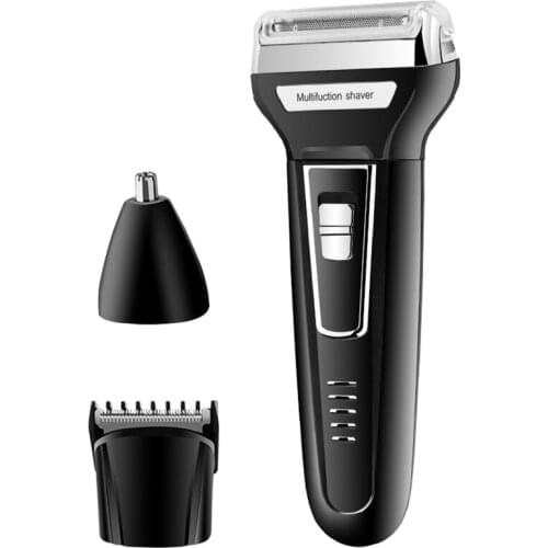 3in1 grooming kit electric shaver for men beard rechargeable electric razor head shaving machine cleaning facial shaver