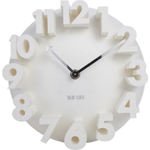 Macaron Wall Clock Round 9inch Silent Quartz Movement Easy Read Battery Powered