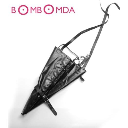 Hot PU Leather Single-tight Gloves Bdsm Restraint Bondage Bundle Handcuffs Fetish Love Sex tool Sex Bondage Restraints Toys O35