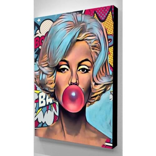 HD Graffiti Marilyn Monroe Canvas Paintings Posters and Prints Wall Art Pictures Home Decor For Living Room Hall Office Unframed
