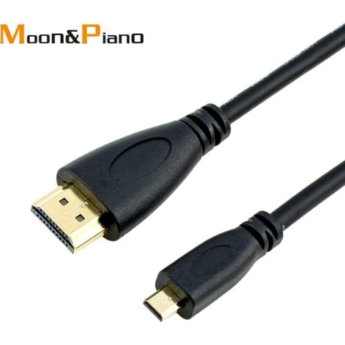 HDMI to Micro HDMI Cable Male-Male 3D 1080P HD Quality Cord Data Transmission Extension Wires High Speed HDMI Cable Adapter