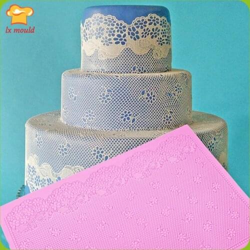 Classic Lace Silicone Molds DIY Baking Fondant Chocolate Decoration Pastry Lace Mat Tools