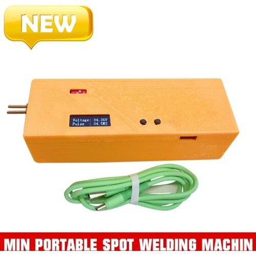 Mini Handheld Spot Welder Portable Battery Spot Welding Machine Integrated Control Welding Tools OLED 0.15mm 18650 Battery