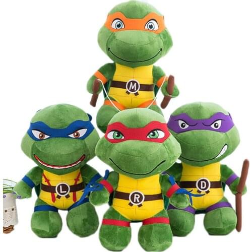 Cute Turtles Plush Dolls Toy 25cm/35cm Kids Cartoon Donatello Mikey Raffaele Leonardo Figure Stuffed Toys For Children Gifts