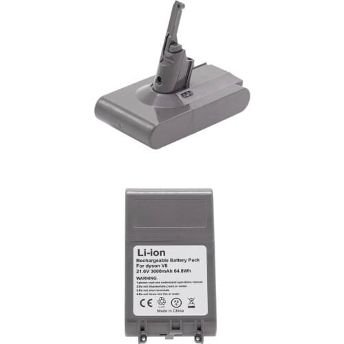 Real 4800mAh Li-ion Battery Replacement for your Dyson V8 Absolute, V8 Animal Exclusive 6-cells inside