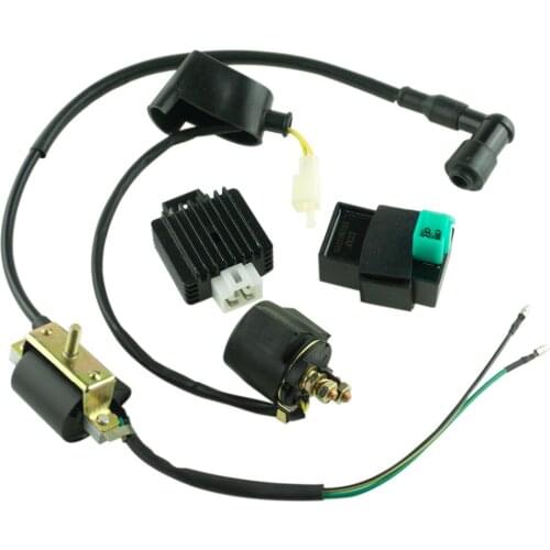 New 12V Ignition Coil 5 Pin CDI Regulator Rectifier Relay for 50cc 70cc 90cc 110cc 125cc Chinese ATV Quad Dirt Bike