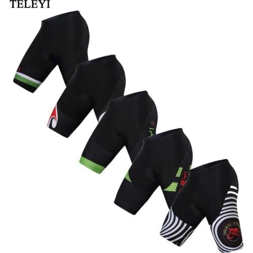 TELEYI Cycling Shorts Original Men`s Summer Bike Shorts Riding Bicycle shorts Ropa Ciclismo Bike 3D Padded Coolmax Pad