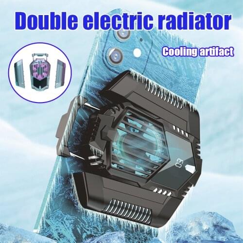 Portable Powerful Magnetic Charging Semiconducter Phone Cooler Mobile Cooling Fan for Pubg gaming