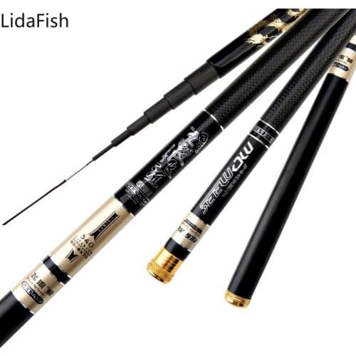 Carbon Fiber Feeder Rod Super Hard Ultra Light Stream Carp Fishing Pole Telescopic Spinning Fishing Rod 3.6M/4.5M/5.4M/6.3M/7.2M
