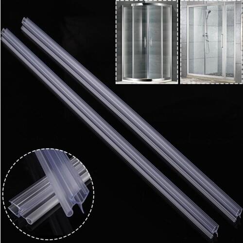 2pcs Clear Window Seal Strip For 6mm Seal Gap Window Door Weatherstrip Window Glass Fixture Bath Shower Screen Door Seal Strip