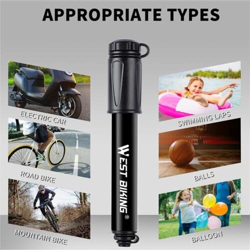 Mini Bike Ball Pump High Pressure 100 PSI Multi-Purpose Pump Bicycles Soccer Ball Basketball Volleyball Balloons